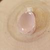 Pendentif quartz rose argent 925